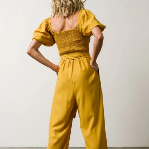 Mustard Yellow Jump Suite - Picture 9 of 11